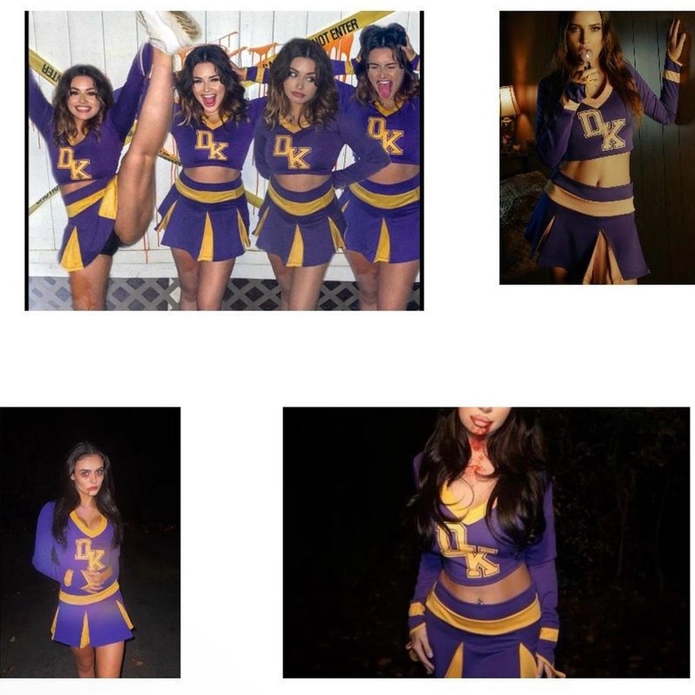 Dolls Kill Jennifer’s Body Purple Orange Cheerleader NWT sizes XXs L S XS M - Picture 2 of 4